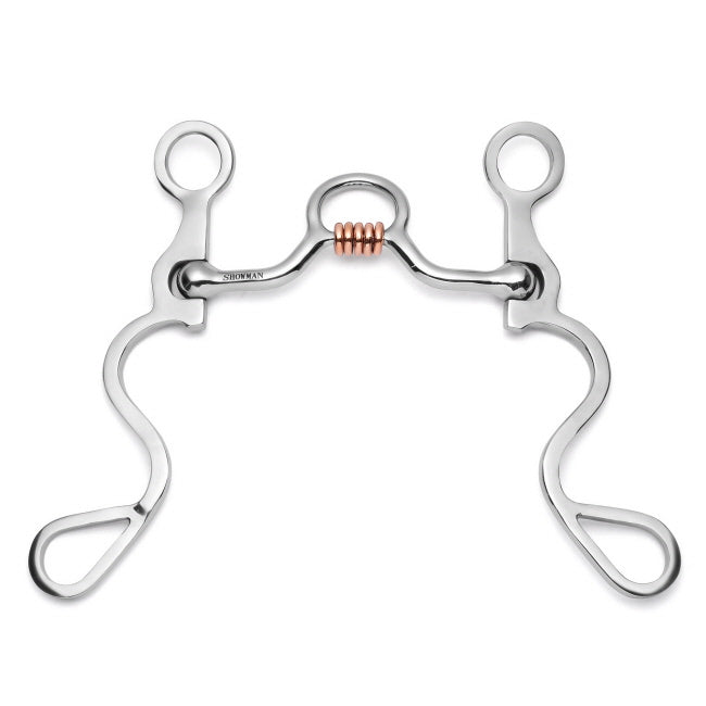 Long S Shank W/Medium Port Copper Rollers - Henderson's Western Store