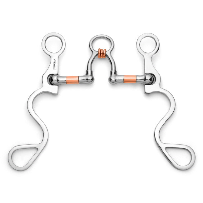 Long S Shank W/Copper Wrapped Ported Rollers - Henderson's Western Store