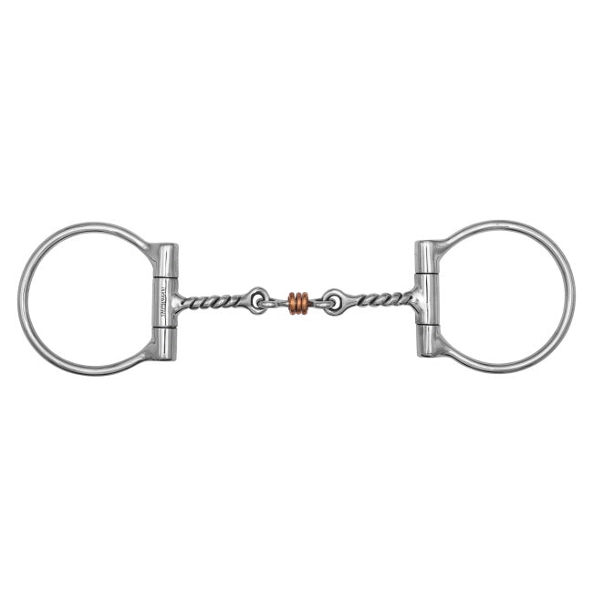 Twisted Mouth D-Ring Bit with Jointed Copper Roller - Henderson's Western Store