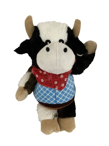 Western Plush Squeaky Dog Toy ~ Cow - Henderson's Western Store
