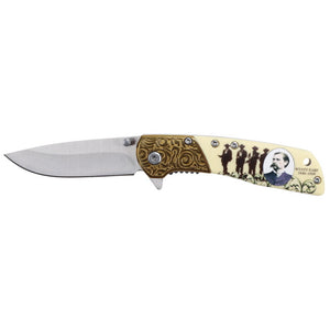 Load image into Gallery viewer, SS Folding Knife W/Box~ Wyatt Earp