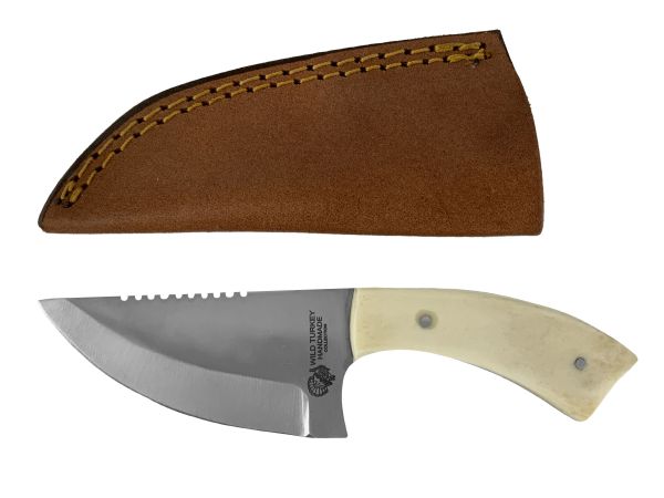 Wild Turkey Handmade Bone Handle Knife ~ Skinner - Henderson's Western Store