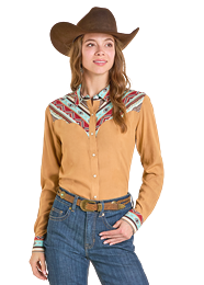 Ladies Jacquard Yoke Western by Panhandle - Henderson's Western Store