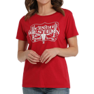 Ladies Cinch Brand Print Tee ~ Red - Henderson's Western Store
