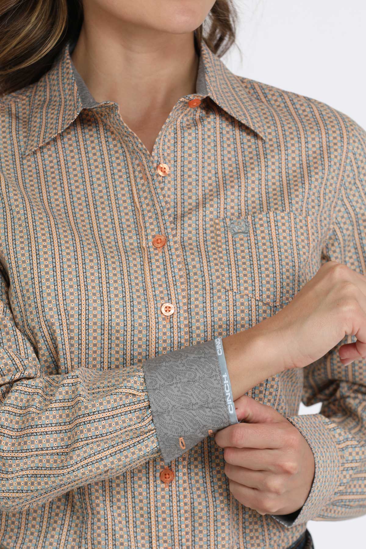 Ladies Cinch ~ Orange - Henderson's Western Store