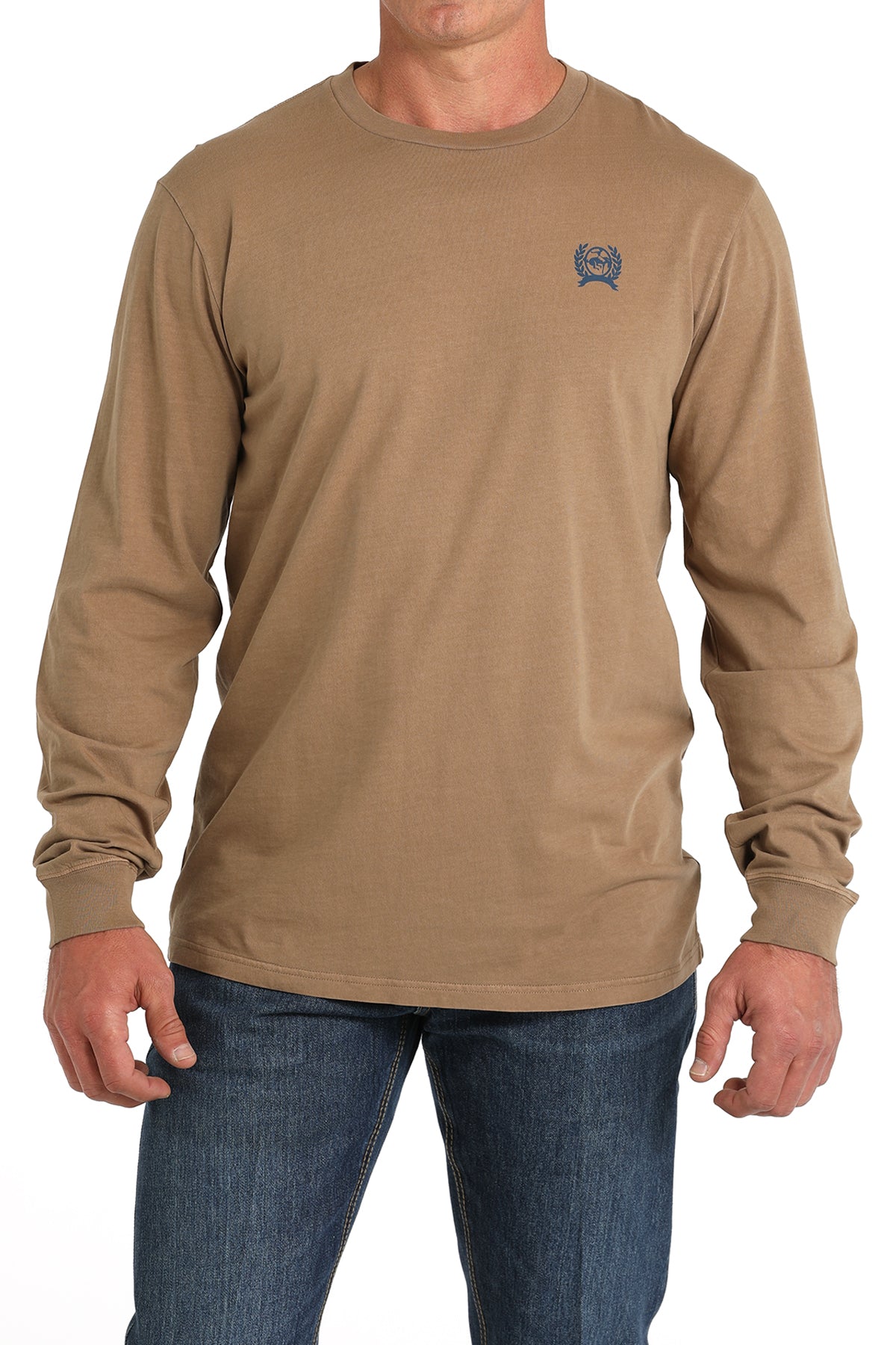 Authentic Cinch Long Sleeve Tee ~ Khaki - Henderson's Western Store