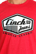 Cinch American Brand Tee ~ Red - Henderson's Western Store
