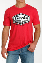 Cinch American Brand Tee ~ Red - Henderson's Western Store