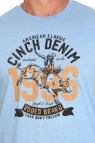 Men's Cinch Western Tee ~ Blue - Henderson's Western Store