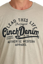 Men's Cinch Tee ~ Khaki - Henderson's Western Store