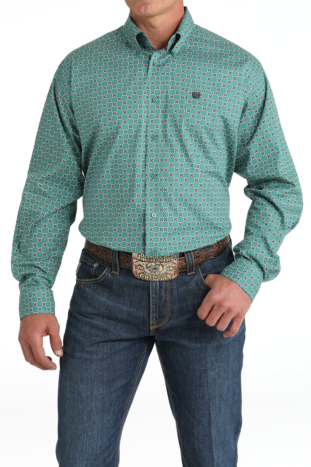 Cinch Plain Weave  ~ Green - Henderson's Western Store