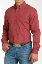 Cinch Modern Fit ~ Red W/Navy - Henderson's Western Store
