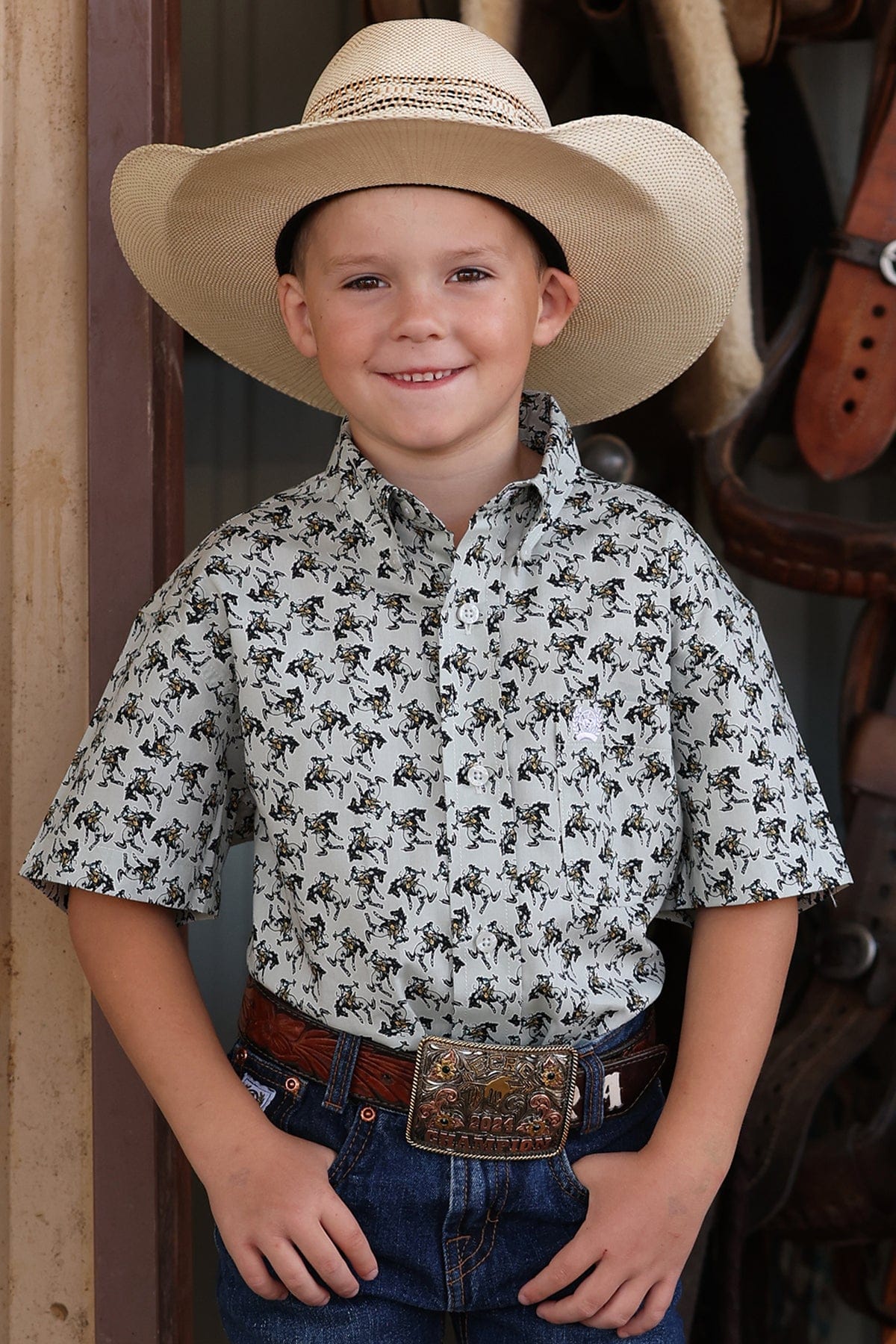 Cinch Bronc Roder Boy's Cinch Print ~ Bronc Rider | Henderson's Western Store