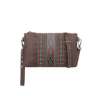 MW Aztec Embossed Collection Clutch/Crossbody ~ Coffee - Henderson's Western Store