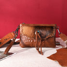 MW Hair-On Cowhide Croc Embossed Clutch/Crossbody - Henderson's Western Store