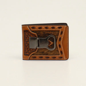 Load image into Gallery viewer, Ariat Hair-On Basketweave Money Clip - Henderson&#39;s Western Store