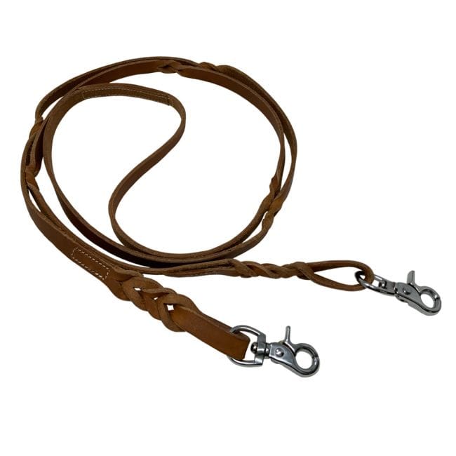 Twist Braid  Leather Contest Reins - Henderson's Western Store