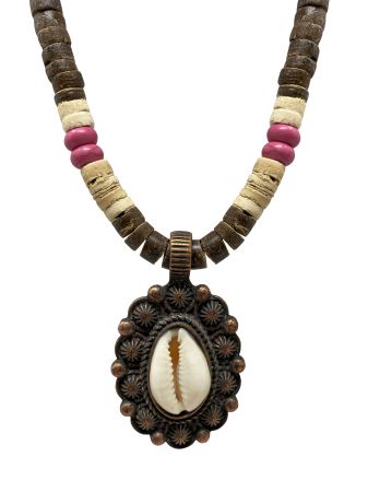 Coastal Cowgirl Cowrie Shell Pendant Beaded Necklace - Henderson's Western Store