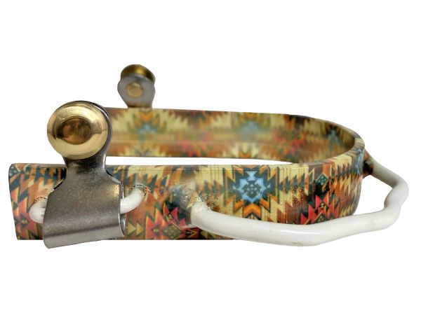 Southwest Print SS Bumper Spurs - Henderson's Western Store