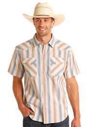 Men's Print by Panhandle Slim ~ Tan - Henderson's Western Store