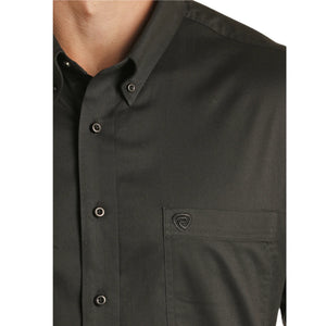Load image into Gallery viewer, Men&#39;s Black Solid Shirt by Rock &amp; Roll - Henderson&#39;s Western Store