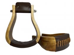 Polished Ashwood Wooden Stirrups - Henderson's Western Store