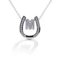 Kelly Herd Horseshoe Initial Necklace ~ M - Henderson's Western Store