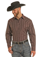 Men's Satin Dobby Shirt - Henderson's Western Store