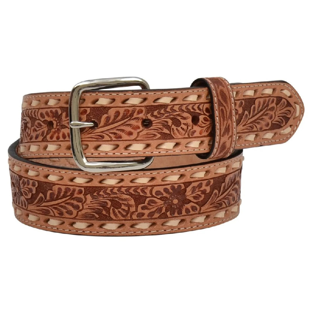 Girl's Floral Inlay Belt - Henderson's Western Store