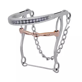 Hackmore w/copper Snaffle Plastic Cover Nose Combo - Henderson's Western Store