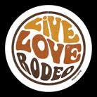 Rodeo Hippie Sticker ~ Live Love Rodeo - Henderson's Western Store