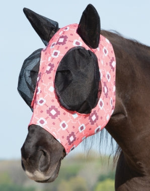 Weaver Ear Fly Mask ~ Mayan Coral - Henderson's Western Store