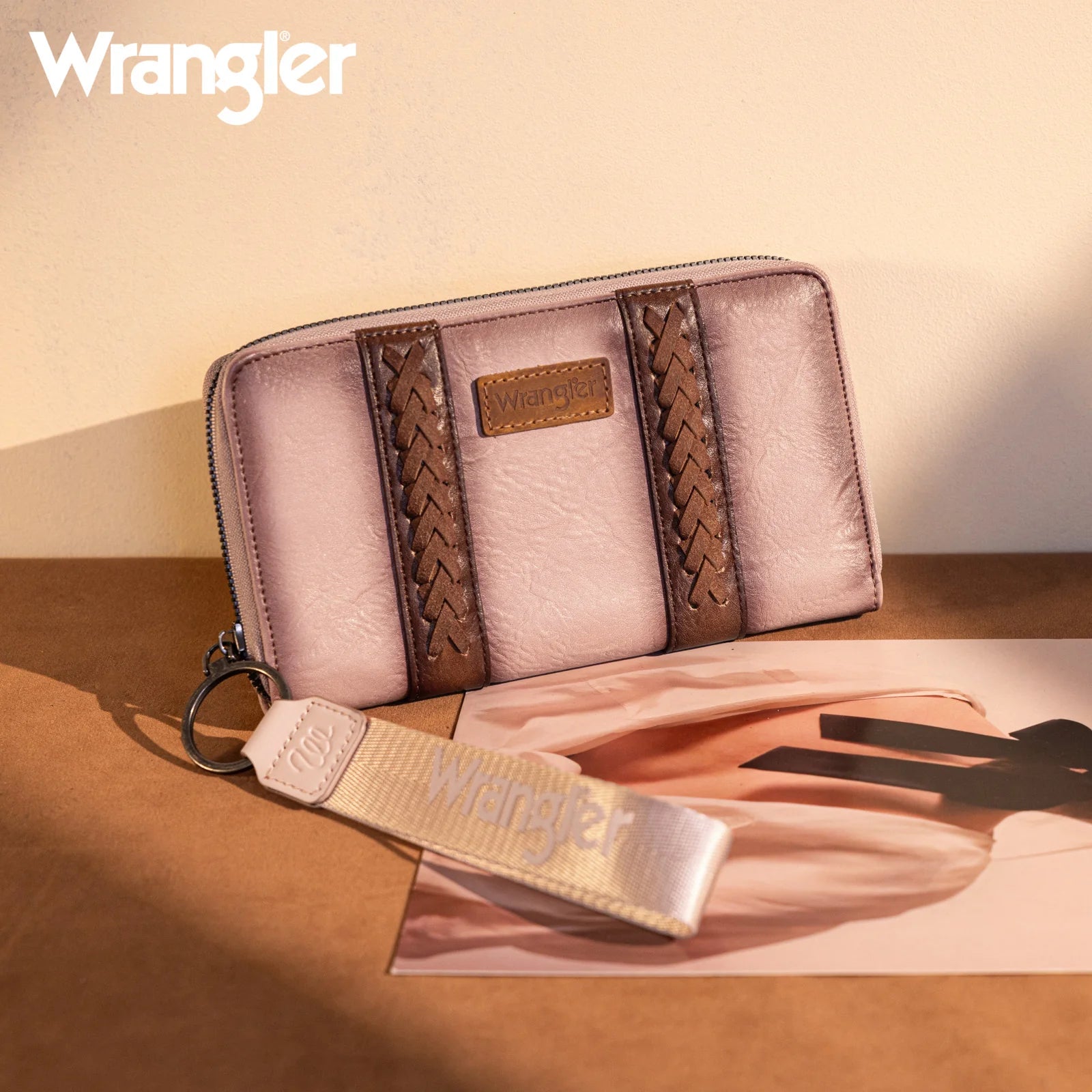 Wrangler Whipstitch Wallet ~ Pink - Henderson's Western Store