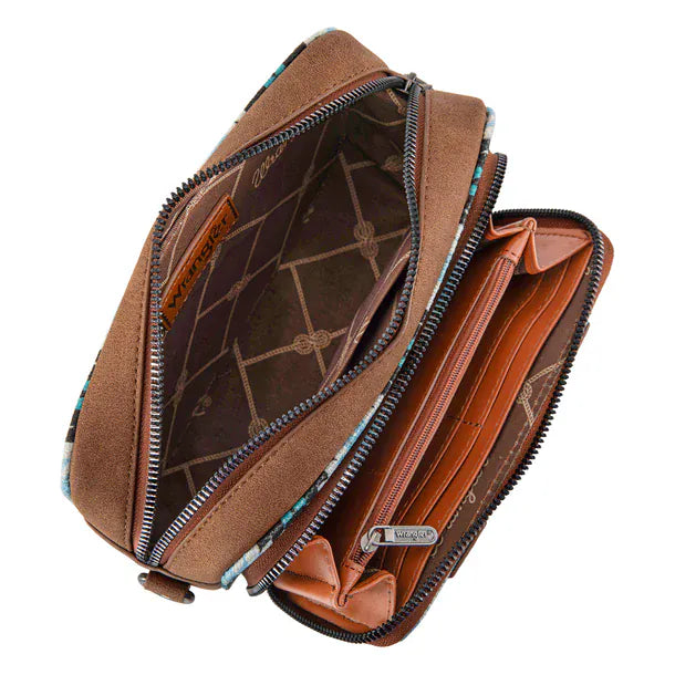 Wrangler Southwestern Dual Sided Crossbody ~ Jean - Henderson's Western Store