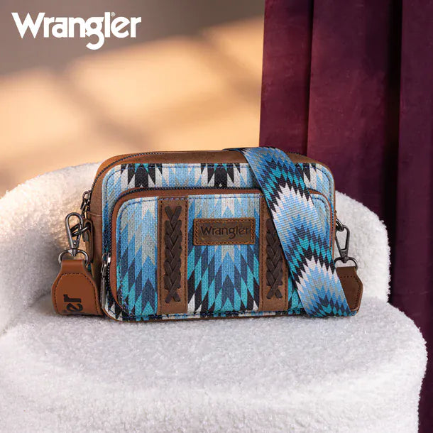 Wrangler Southwestern Dual Sided Crossbody ~ Jean - Henderson's Western Store