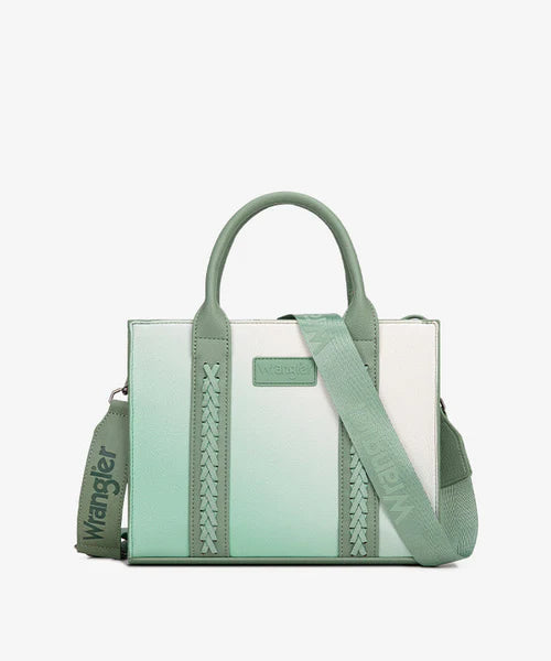 Wrangler Ombre Western Tote/Crossbody ~ Lime - Henderson's Western Store