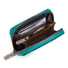 Wrangler Tooled Zip-Around Wallet ~ Turquoise - Henderson's Western Store