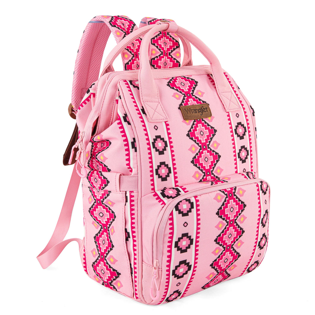 Wrangler Aztec Printed Callie Backpack ~ Pink - Henderson's Western Store