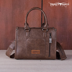 Load image into Gallery viewer, Trinity Ranch Hair-On Tooled Carry Tote/Crossbody - Henderson&#39;s Western Store