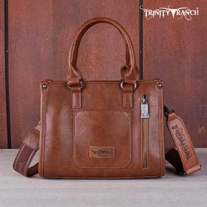 Load image into Gallery viewer, Trinity Ranch Floral Tooled Carry Tote/Crossbody - Henderson&#39;s Western Store