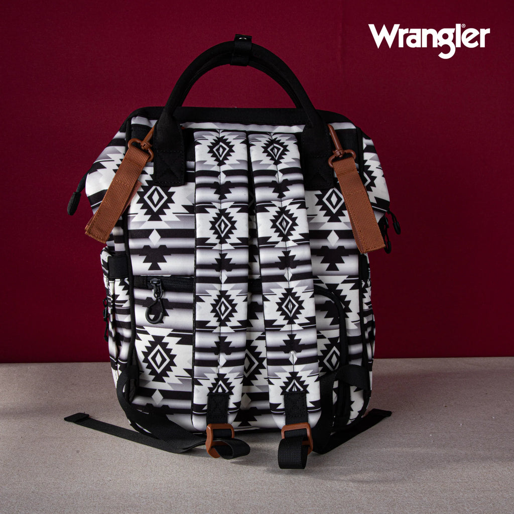 Wrangler Aztec Printed Callie Backpack ~ Black - Henderson's Western Store