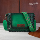 Wrangler Rivets Crossbody/Wristlet ~ Green - Henderson's Western Store