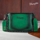 Wrangler Rivets Crossbody/Wristlet ~ Green - Henderson's Western Store