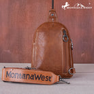 MW Embroidered Feather Cut-Out Floral Sling Bag - Henderson's Western Store