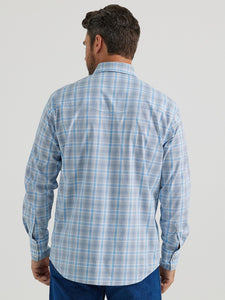 Load image into Gallery viewer, Men&#39;s Wrangler Classic Plaid ~ Blue - Henderson&#39;s Western Store