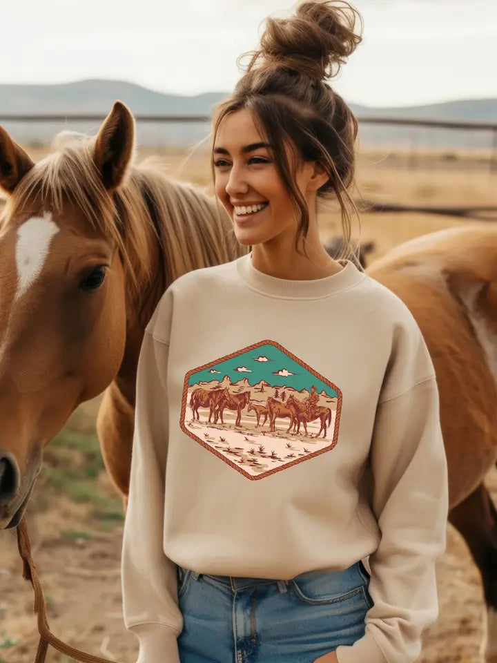 Desert Horse Pullover - Henderson's Western Store