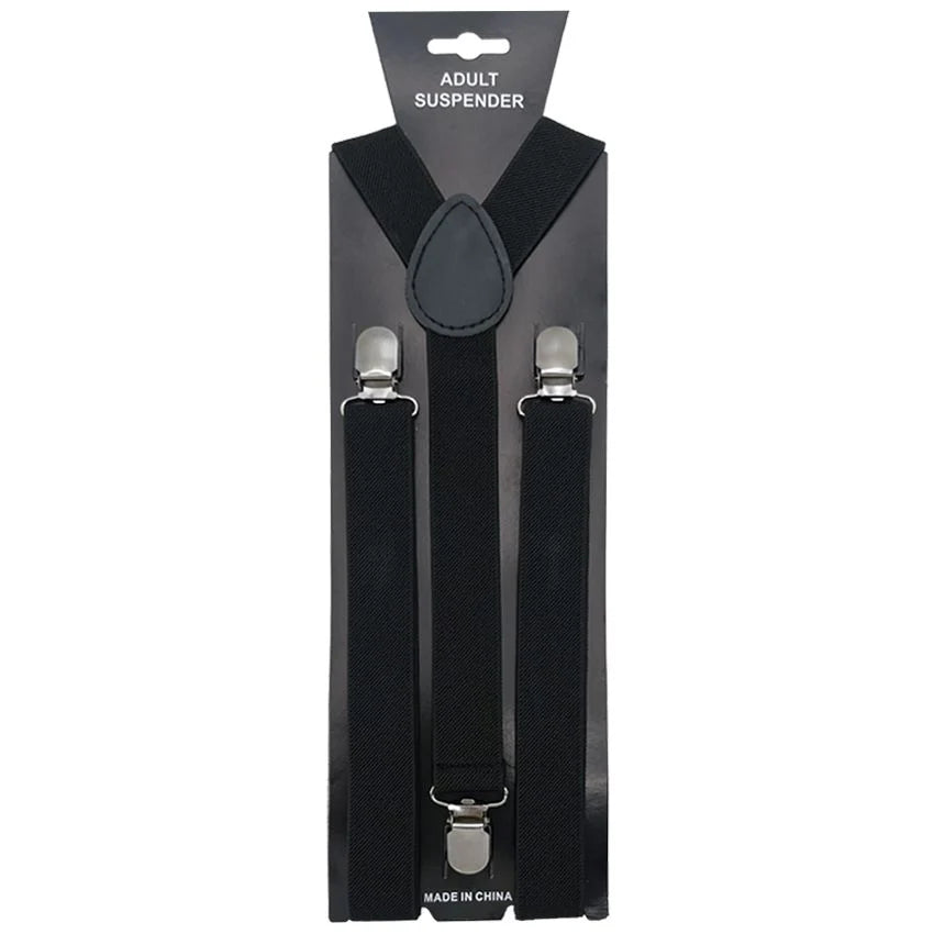 Men's Black Suspender - Henderson's Western Store