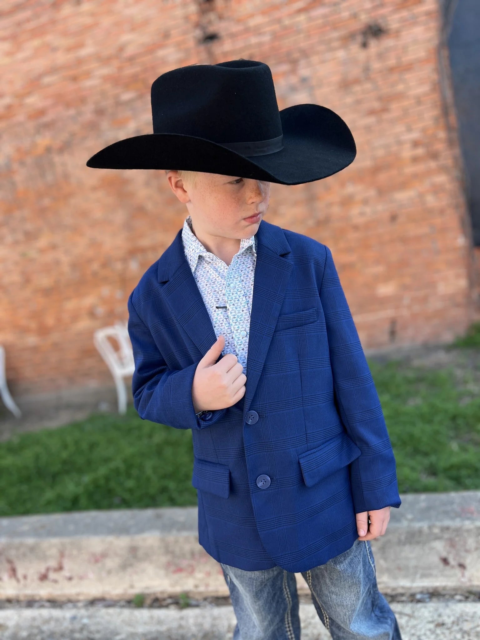 Boys Plaid Sports Coat by Rock & Roll - Henderson's Western Store