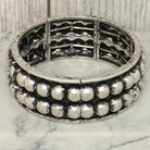 Western Chunky Dome Ridged Stretch Bracelet - Henderson's Western Store