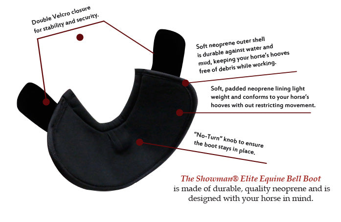 Showman Elite Equine Bell Boot - Henderson's Western Store